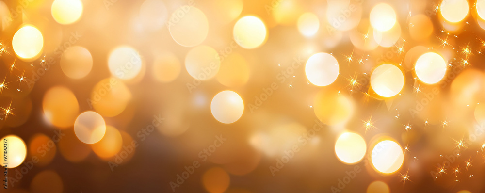 A warm, abstract background featuring floating bokeh lights that create serene and enchanting atmosphere. golden hues and sparkling effects evoke sense of joy and celebration A warm, abstract background featuring floating bokeh lights that create serene and enchanting atmosphere. golden hues and sparkling effects evoke sense of joy and celebration