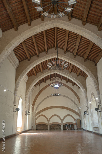 Perpignan, France - 24 Aug, 2024: Palace of the Kings of Majorca (Palais des Rois de Majorque), a tourist landmark in Perpignan, France photo