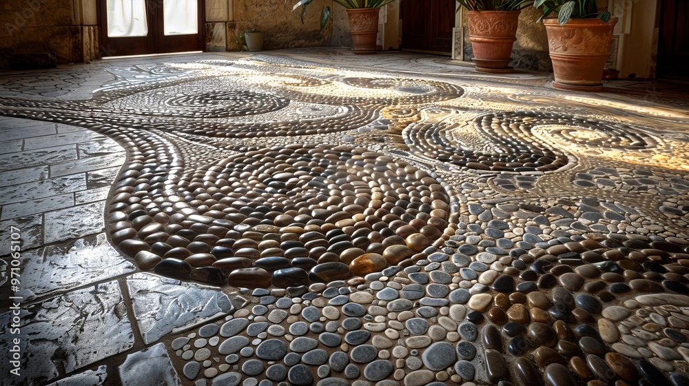 Stone Symphony: How Intricate Pebble Patterns Elevate Floor Design Stone Symphony: How Intricate Pebble Patterns Elevate Floor Design