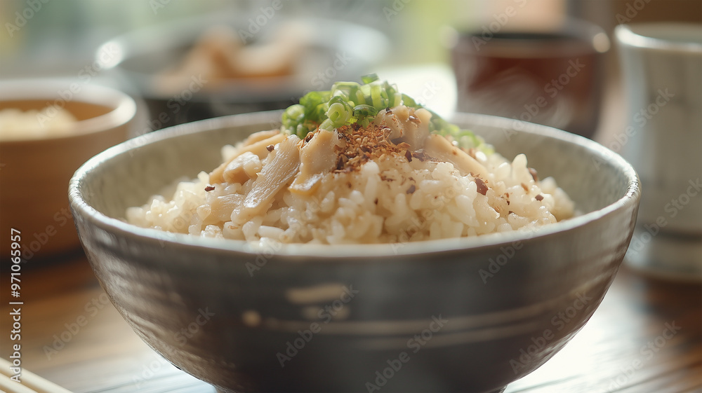 秋の日差しと松茸ご飯 秋の日差しと松茸ご飯