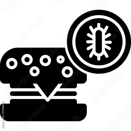 Contaminated Food Icon