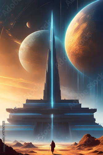 Outer Space Illustration, Digital Vector Artwork
