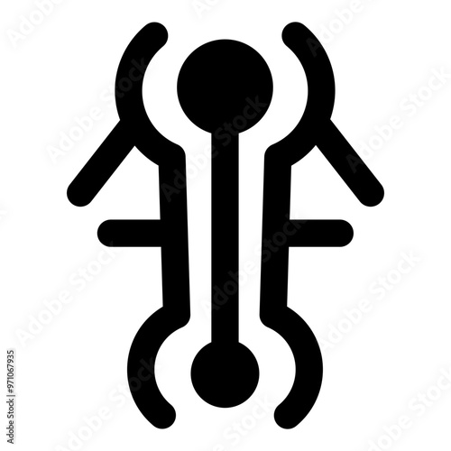 Necrons symbol icon in glyph style