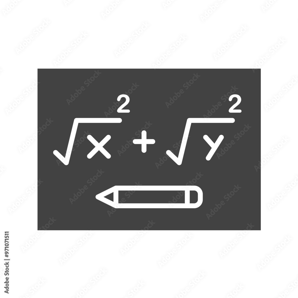 School and Geometric Tools Glyph Icon School and Geometric Tools Glyph Icon