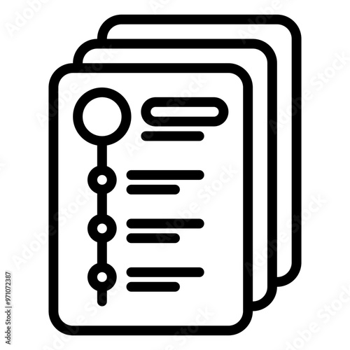Compliance icon, Line icon style