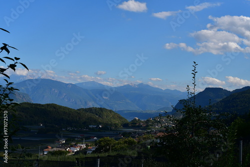 Obraz na płótnie Schöne Landschaft bei Tisens in Südtirol w salonie