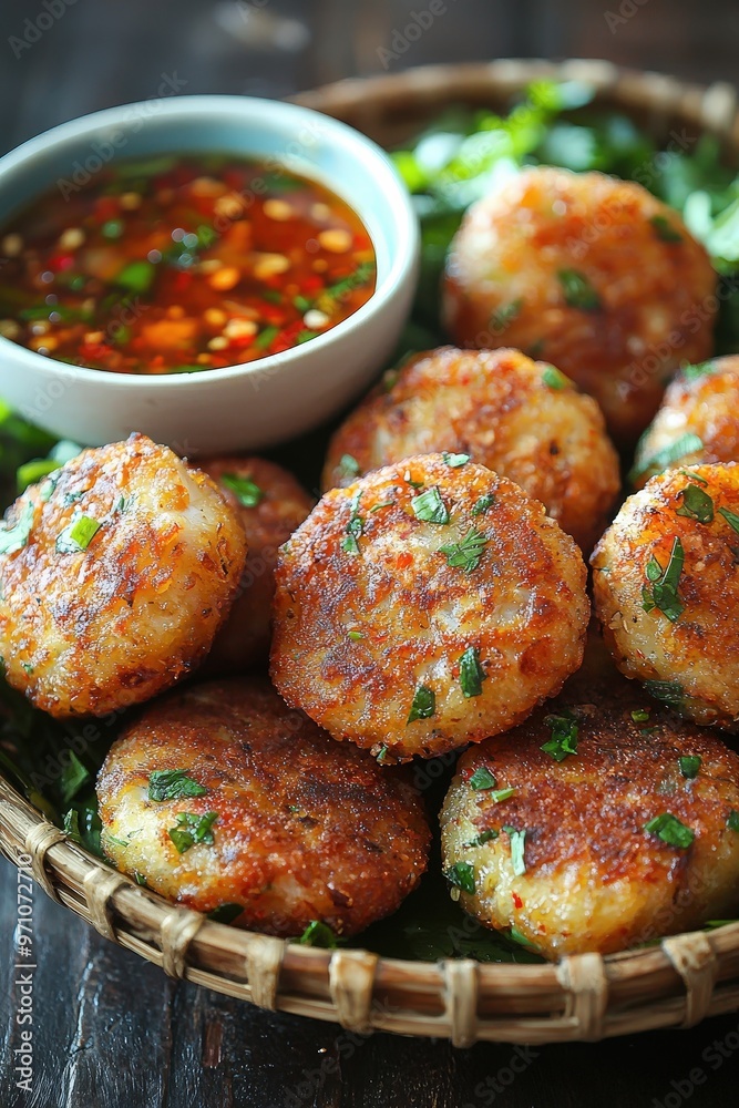 Pempek: Savory fish cakes from Palembang, typically served with spicy vinegar sauce.