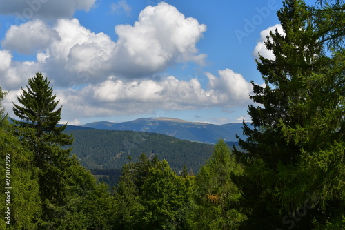 Obraz na płótnie Schöne Landschaft auf dem Salten in Südtirol w salonie
