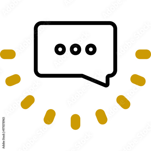 Simple vector icon chat bubble