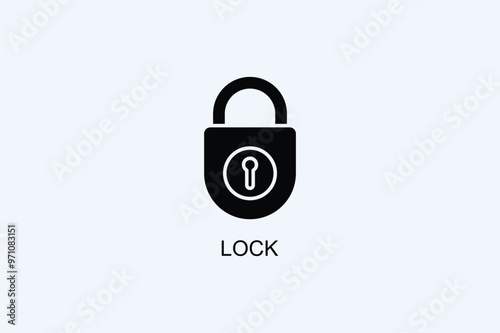 Lock Vector Icon Or Logo Illustration