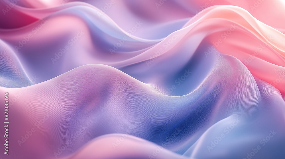 Abstract Soft Waves of Lavender and Pink Gradient in a Fluid Motion Abstract Soft Waves of Lavender and Pink Gradient in a Fluid Motion