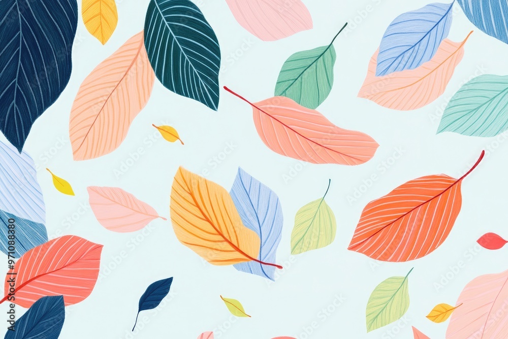 Autumn Leaves Coloring Page Design Autumn Leaves Coloring Page Design