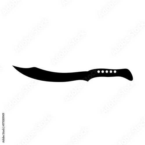 Knife silhouette vector