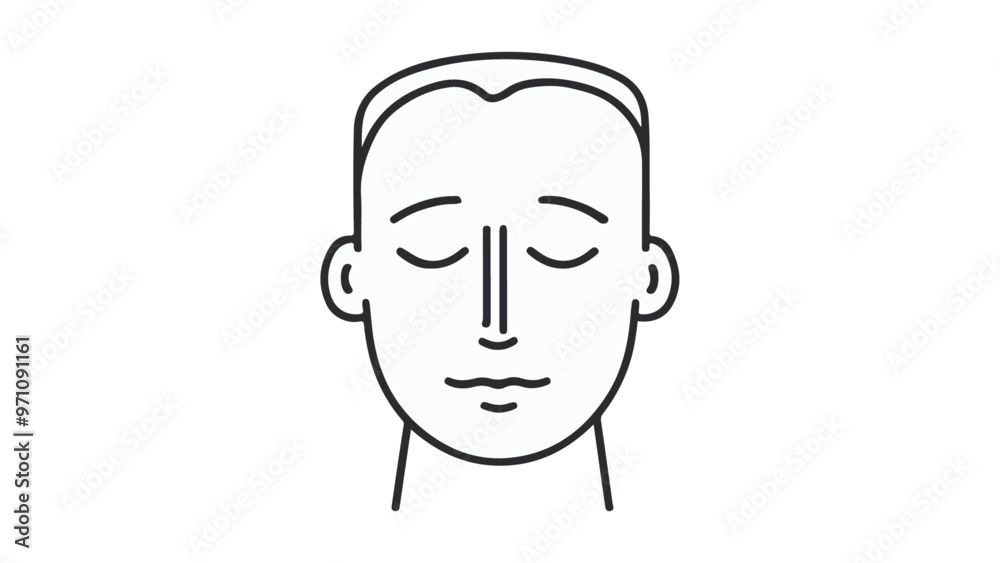 simple calm person silhouette illustration simple calm person silhouette illustration