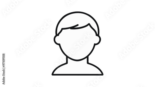 silhouette of a person sign, symbol of a person outline illustration silhouette, simple profile picture silhouette