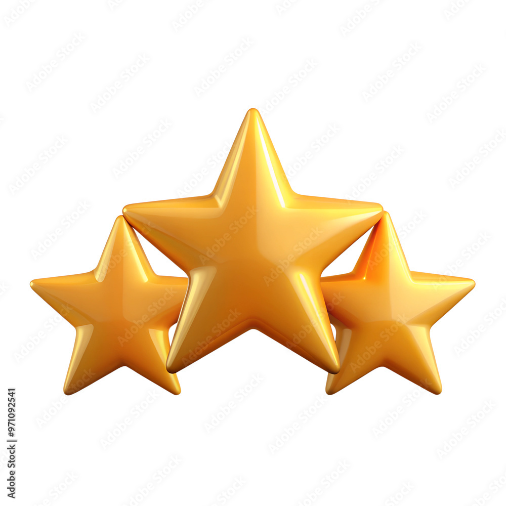 3 star rating 3D illustration png, star rating, png star 3 star rating 3D illustration png, star rating, png star