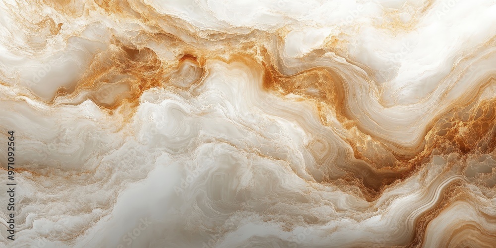 A luxurious close-up of swirling liquid gold and creamy marble textures, blending seamlessly to create an elegant and rich visual, perfect for high-end product designs, luxury branding, or interior de A luxurious close-up of swirling liquid gold and creamy marble textures, blending seamlessly to create an elegant and rich visual, perfect for high-end product designs, luxury branding, or interior de