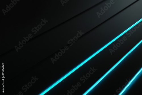 A black background with thin, neon blue stripes running at an angle. The neon stripes glow faintly, creating a futuristic and dynamic atmosphere, as if the lines are emitting a soft, electric light in photo