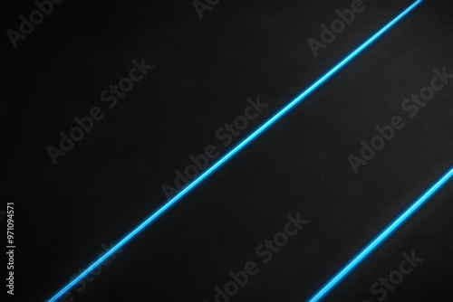 A black background with thin, neon blue stripes running at an angle. The neon stripes glow faintly, creating a futuristic and dynamic atmosphere, as if the lines are emitting a soft, electric light in