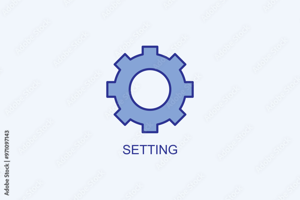Setting Vector Icon Or Logo Illustration Setting Vector Icon Or Logo Illustration