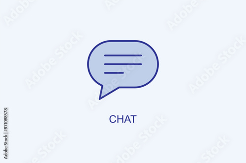 Chat Vector Icon Or Logo Illustration