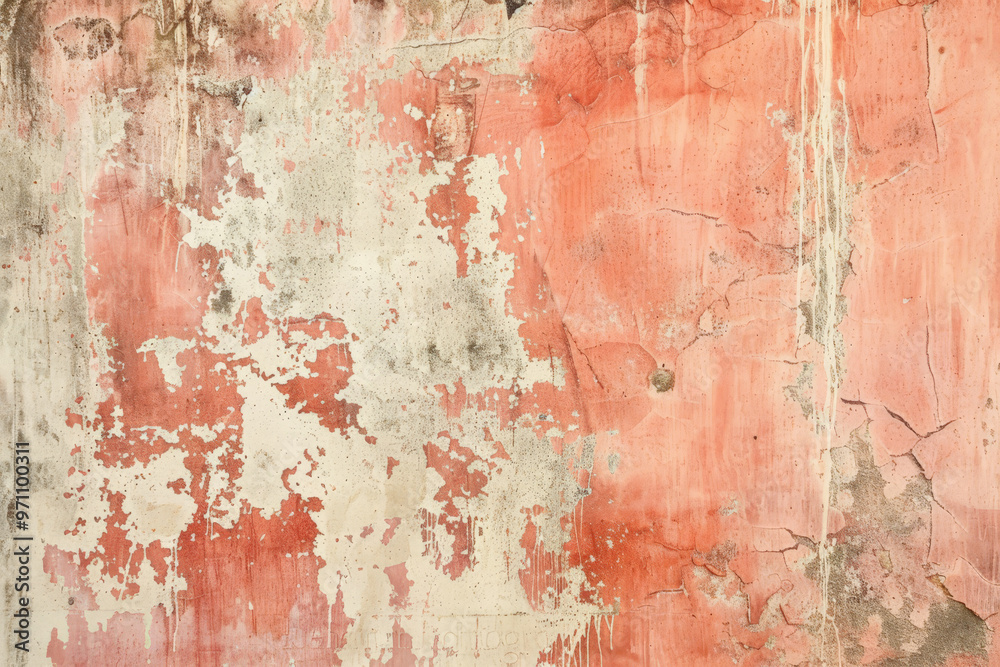 A grunge wall texture in faded coral, with a distressed, worn appearance, showing signs of age and decay. A grunge wall texture in faded coral, with a distressed, worn appearance, showing signs of age and decay.
