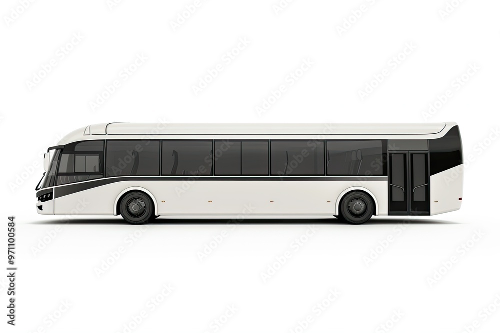 Shuttle bus isolated on white background Shuttle bus isolated on white background