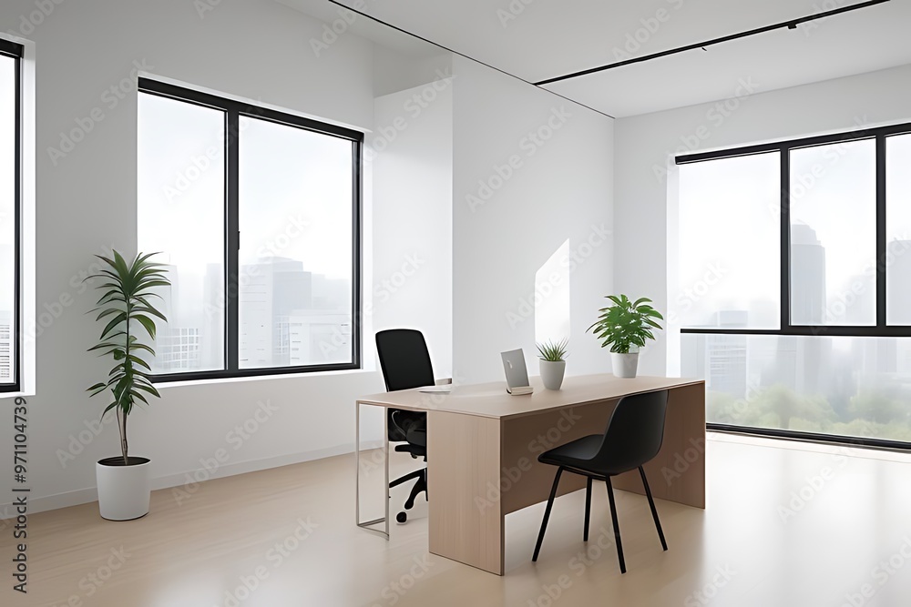 Modern minimalist office space Modern minimalist office space