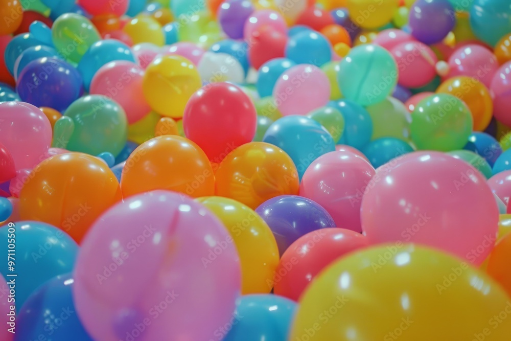 Background full of colorful balloons creating a festive atmosphere perfect for celebrations and happy events Background full of colorful balloons creating a festive atmosphere perfect for celebrations and happy events