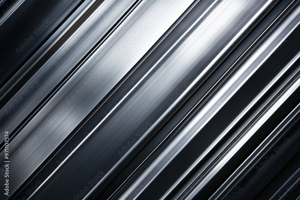 A modern, industrial background with thin, metallic stripes in silver, grey, and black. The sleek design and subtle shimmer create a high-tech, futuristic aesthetic perfect for a contemporary A modern, industrial background with thin, metallic stripes in silver, grey, and black. The sleek design and subtle shimmer create a high-tech, futuristic aesthetic perfect for a contemporary