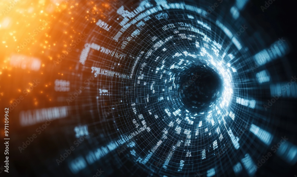 A captivating digital tunnel of light with data streams, symbolizing technology, innovation, and futuristic concepts. A captivating digital tunnel of light with data streams, symbolizing technology, innovation, and futuristic concepts.