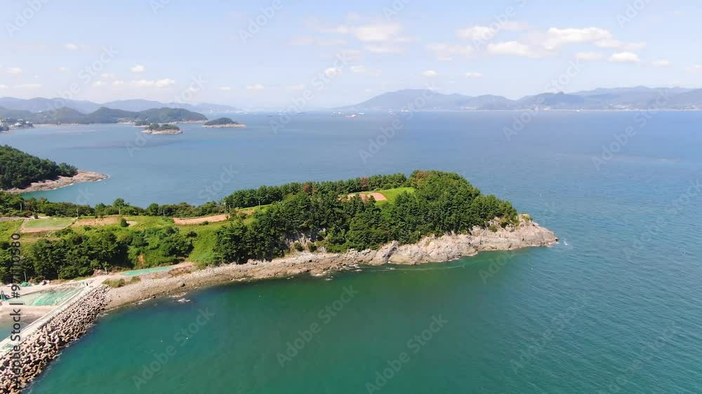 On a trip to Korea, beautiful Yeosu, the sea scenery of On a trip to Korea, beautiful Yeosu, the sea scenery of