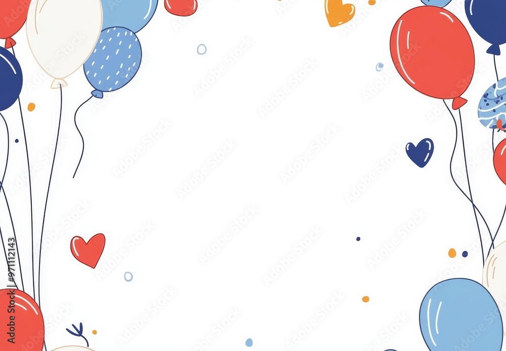 A continuous one-line drawing of a birthday celebration balloon. A concept for holiday kids decoration. A continuous one-line drawing of a birthday celebration balloon. A concept for holiday kids decoration.