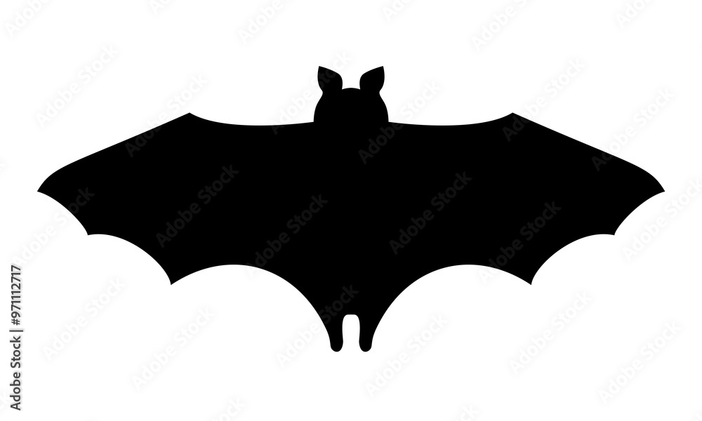 Obraz premium Bat. Vector icon isolated on white background.