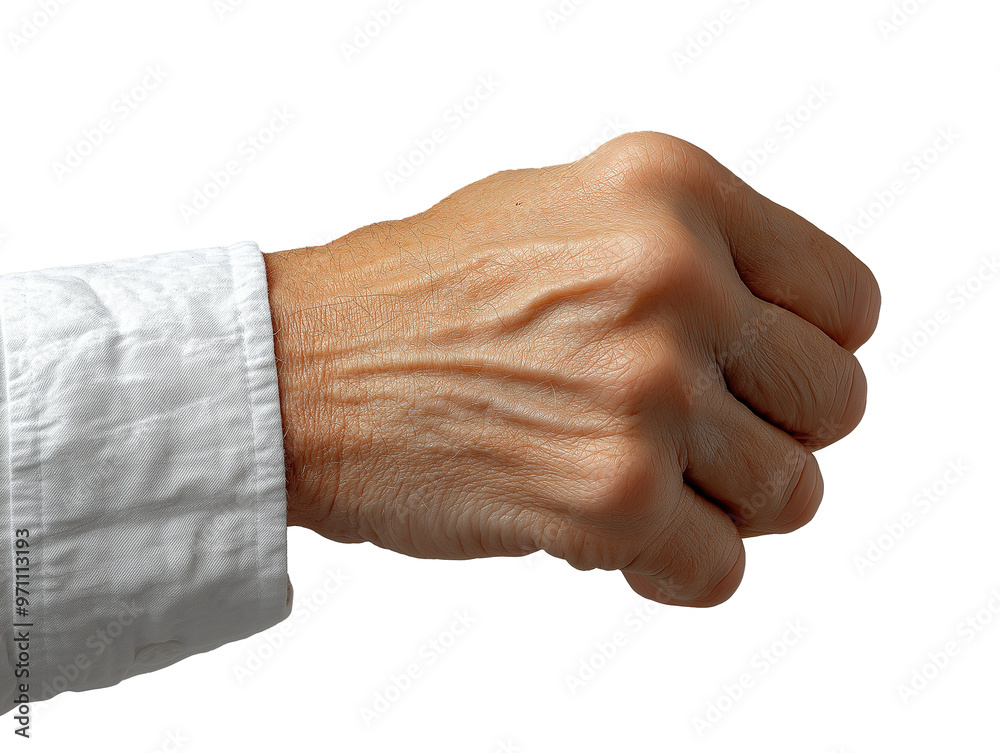 fist isolated on white background fist isolated on white background
