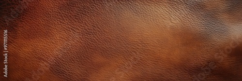 High-resolution texture of rich brown leather with visible stitching details, perfect for backgrounds, product mockups, or designs that require a luxurious, vintage, or rugged aesthetic in fashion, up