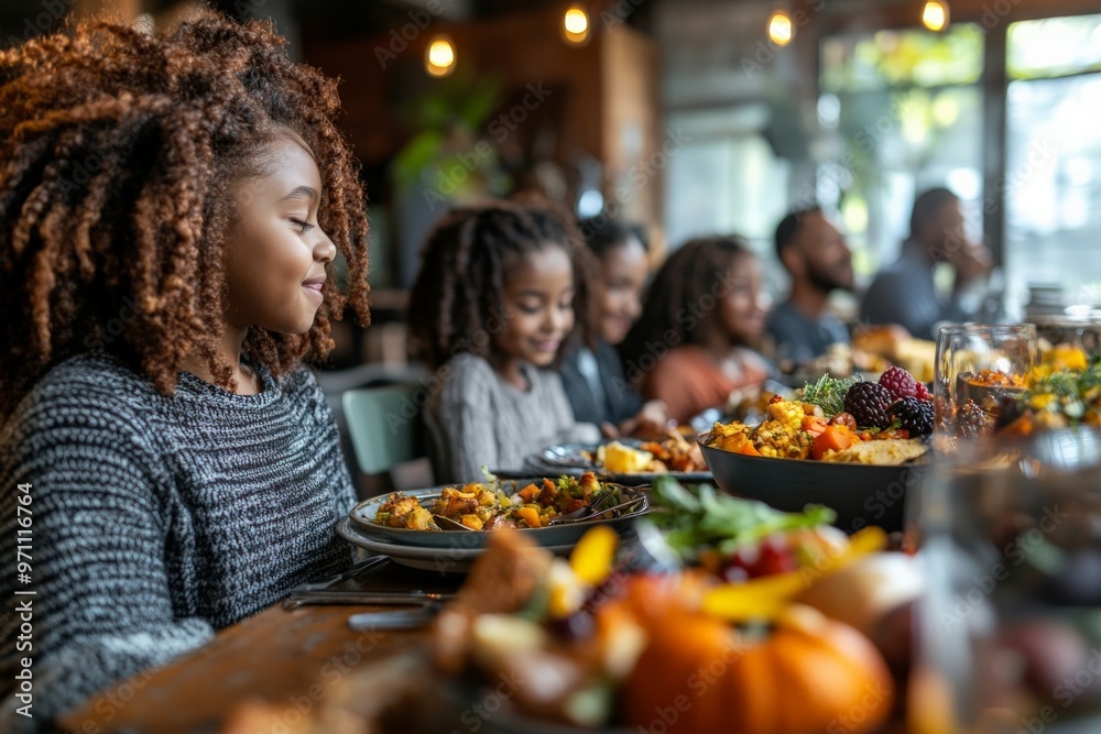 Groups of people dining together at a table with food. Groups of people dining together at a table with food.