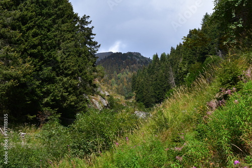 Obraz na płótnie Schöne Landschaft mit Blick zum Laugen in Südtirol w salonie