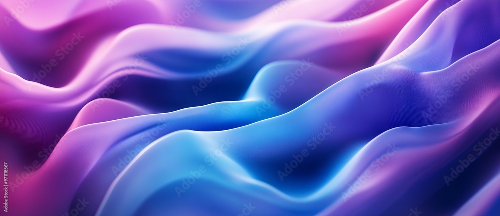 Futuristic Blue and Purple Gradient Background with Smooth Wave Lines. AI generated illustration Futuristic Blue and Purple Gradient Background with Smooth Wave Lines. AI generated illustration