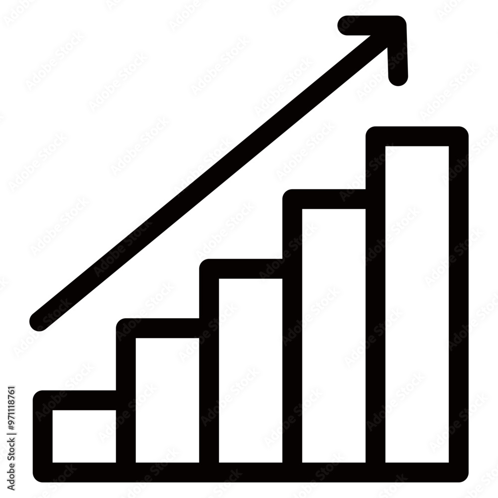 Growth icon vector symbol illustration Growth icon vector symbol illustration