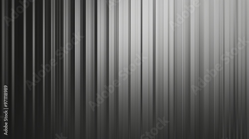 A black and white photo of a wall with a gray stripe