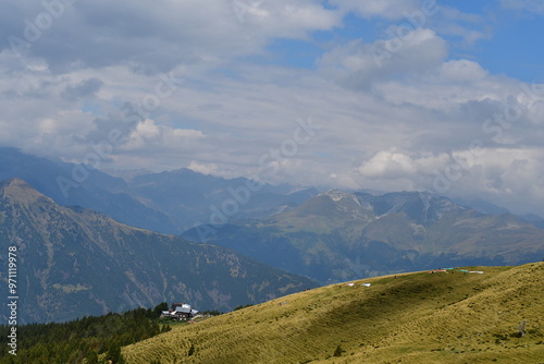 Obraz na płótnie Schöne Landschaft auf dem Hirzer in Südtirol w salonie