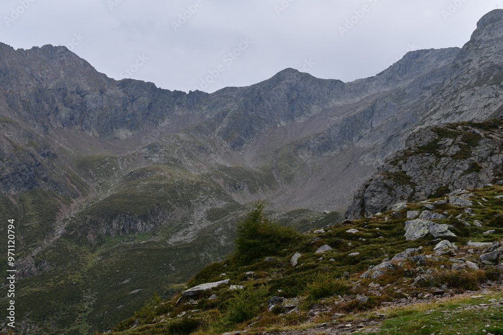 Schöne Landschaft auf dem Hirzer in Südtirol