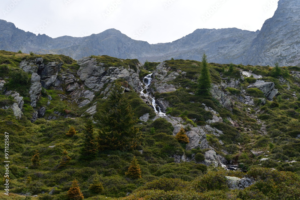 Schöne Landschaft auf dem Hirzer in Südtirol