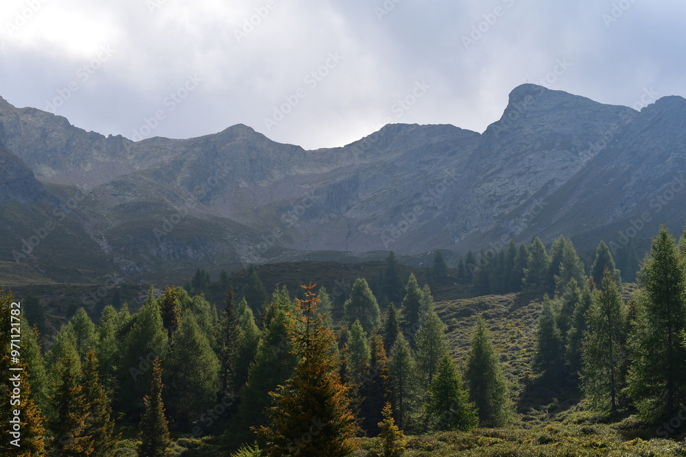 Schöne Landschaft auf den Hirzer in Südtirol