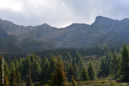 Obraz na płótnie Schöne Landschaft auf den Hirzer in Südtirol w salonie