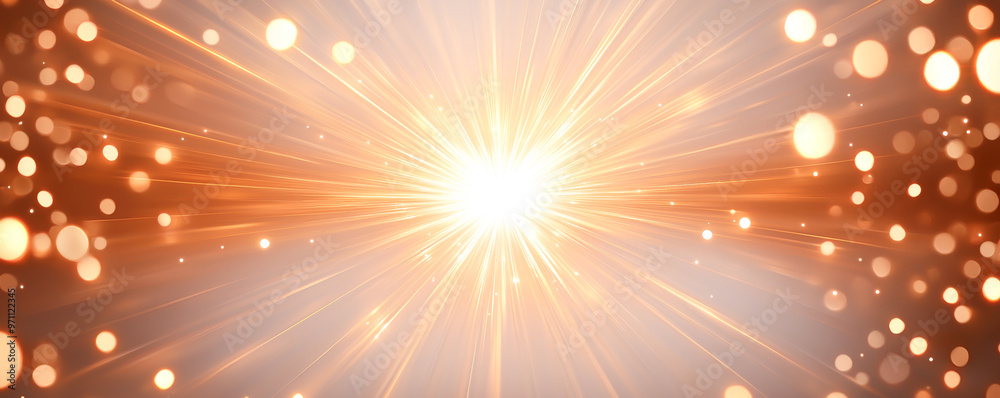 A radiant burst of light with golden particles, creating a mesmerizing and vibrant atmosphere in a dreamy background. A radiant burst of light with golden particles, creating a mesmerizing and vibrant atmosphere in a dreamy background.