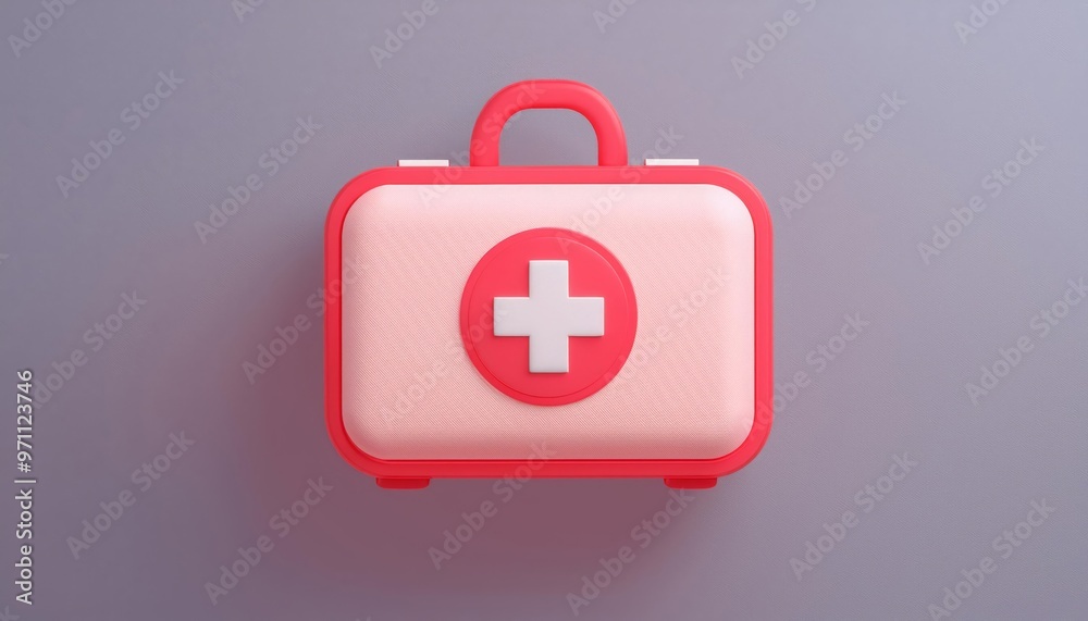 A vibrant first aid kit featuring a red cross symbol, ideal for health and safety themes, emergency preparedness, and medical concepts. A vibrant first aid kit featuring a red cross symbol, ideal for health and safety themes, emergency preparedness, and medical concepts.