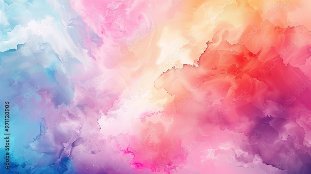 A vibrant abstract illustration featuring swirling colors of pink, blue, and orange, creating a dreamy, cloud-like effect. A vibrant abstract illustration featuring swirling colors of pink, blue, and orange, creating a dreamy, cloud-like effect.