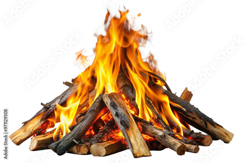 Camfire or bonfire burning png